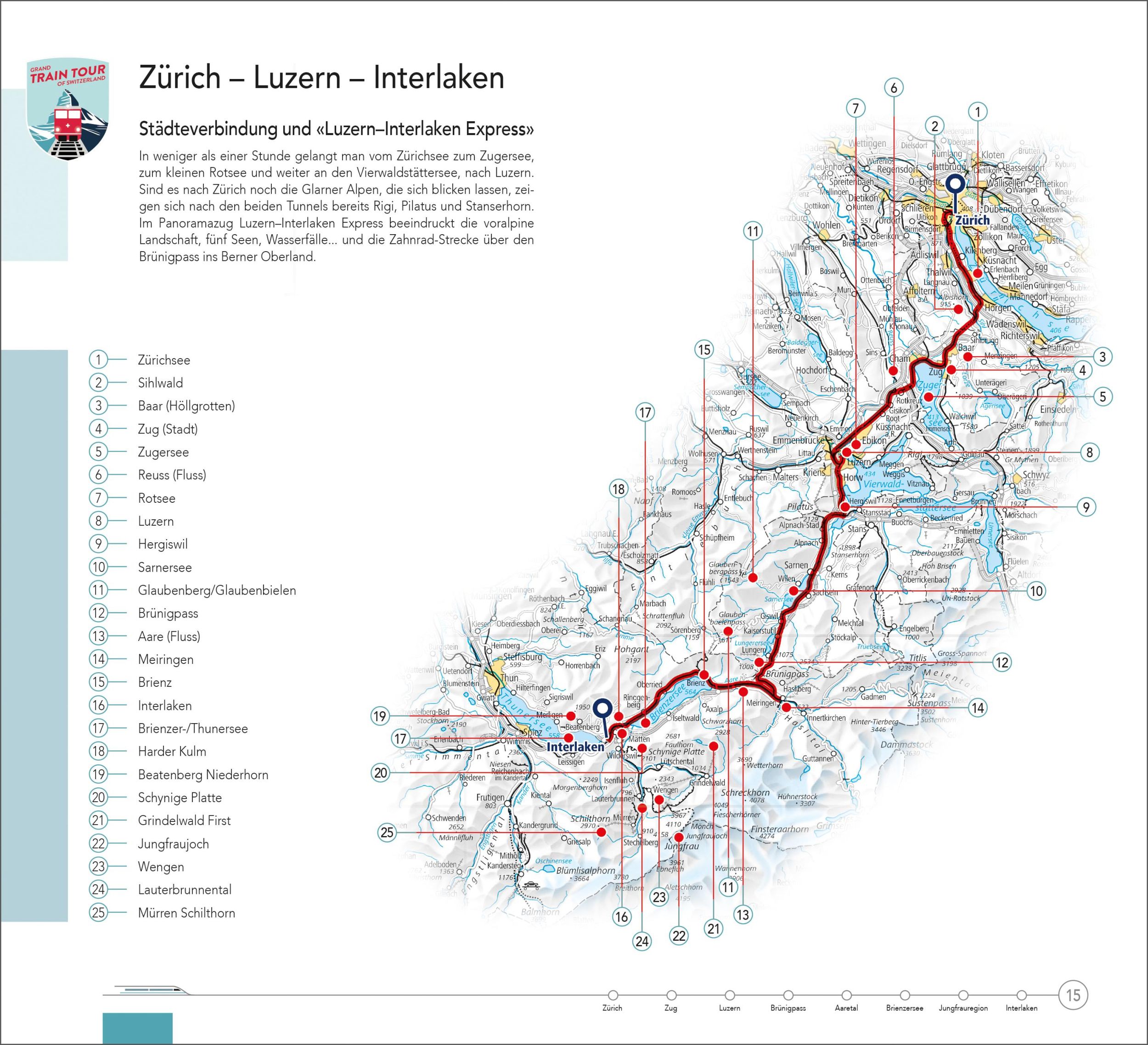 Bild: 9783828309876 | Hallwag Reiseführer Grand Train Tour of Switzerland, deutsche Ausgabe