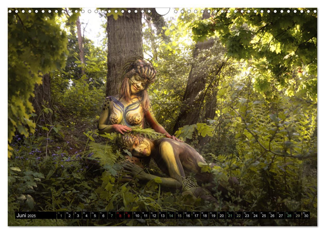 Bild: 9783383911538 | Naturwesen - Bodypainting Körperlandschaften (Wandkalender 2025 DIN...