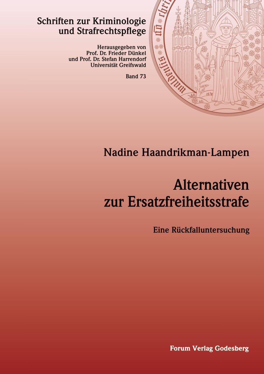 Cover: 9783964100450 | Alternativen zur Ersatzfreiheitsstrafe | Eine Rückfalluntersuchung