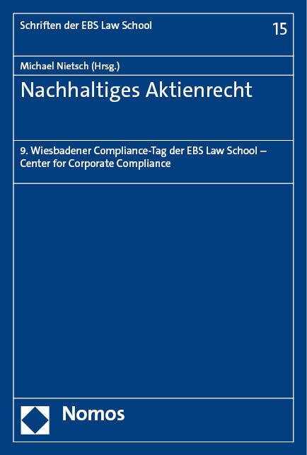 Cover: 9783756011551 | Nachhaltiges Aktienrecht | Michael Nietsch | Taschenbuch | 188 S.