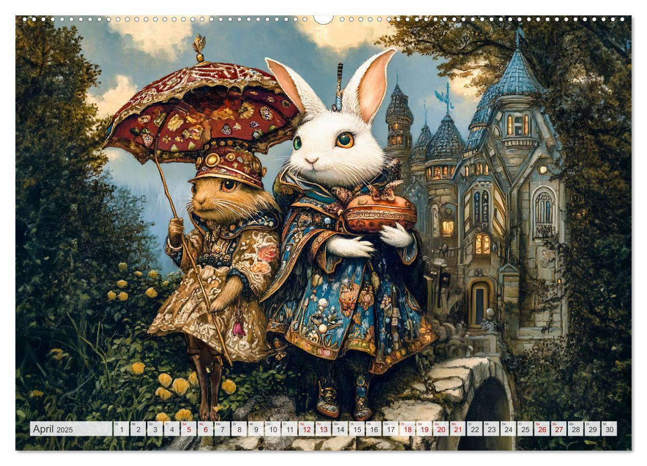 Bild: 9783457217894 | Magische Wesen im Zauberland - Fantasie-Tiere im Steampunk-Kalender...