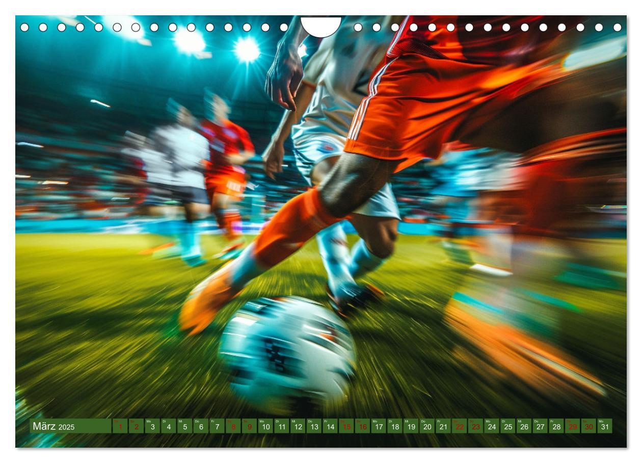 Bild: 9783457138182 | Fußball - Dynamik am Ball (Wandkalender 2025 DIN A4 quer), CALVENDO...