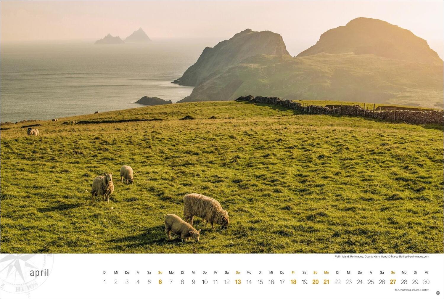 Bild: 9783756404889 | Irland Globetrotter Kalender 2025 - Von rauen Küsten und grünen Hügeln