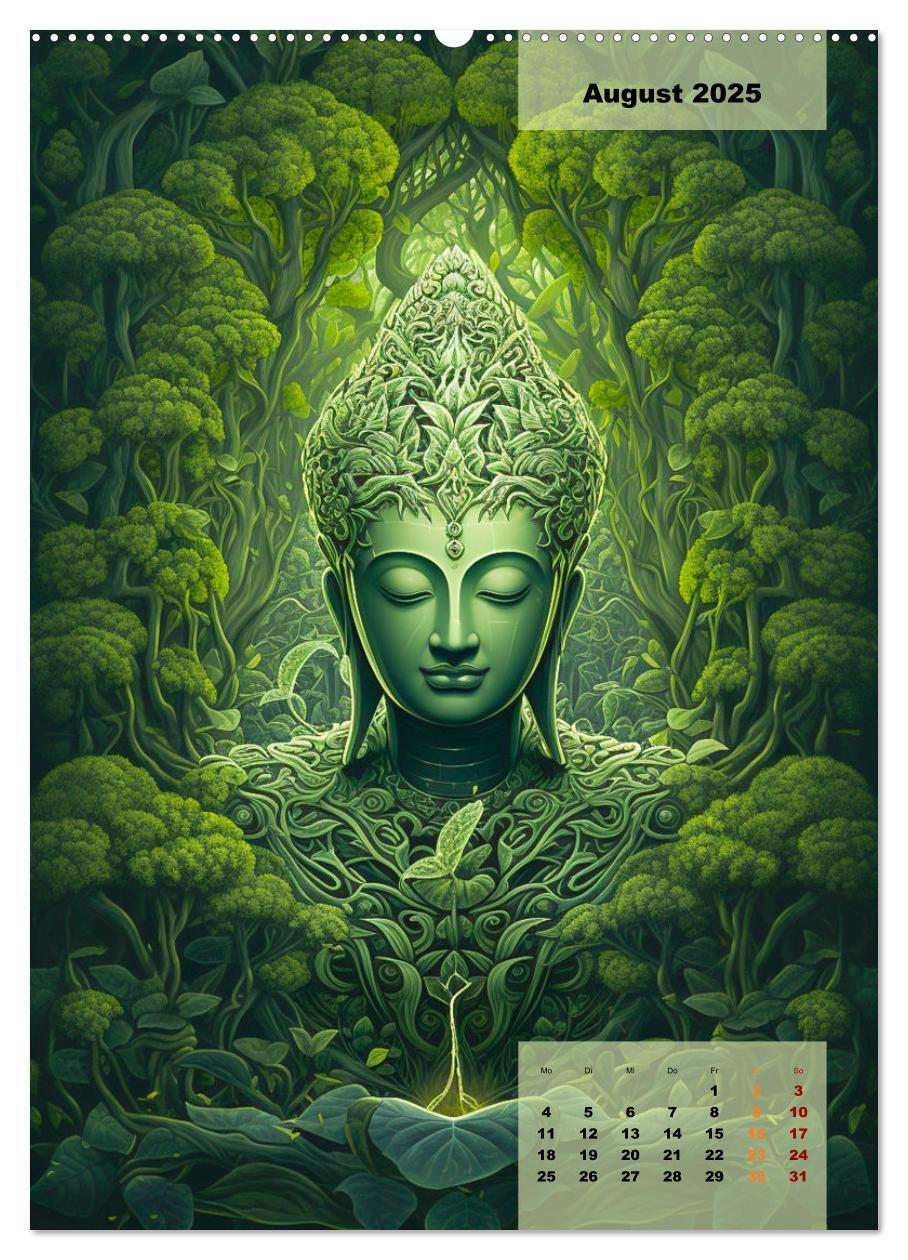 Bild: 9783435857616 | Jade Buddha - Finde die innere Mitte (Wandkalender 2025 DIN A2...