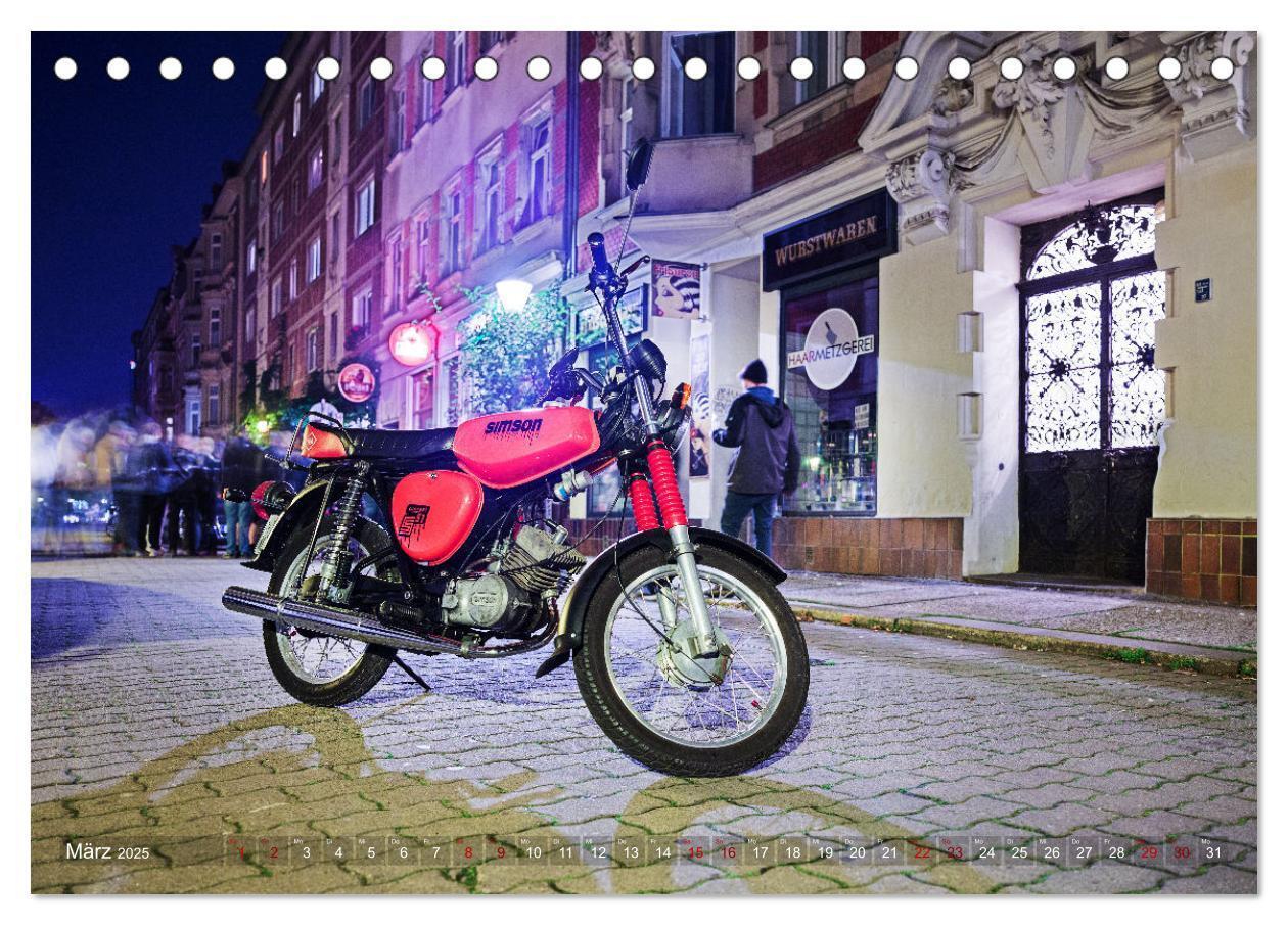 Bild: 9783435001842 | Simson S51c (Tischkalender 2025 DIN A5 quer), CALVENDO Monatskalender