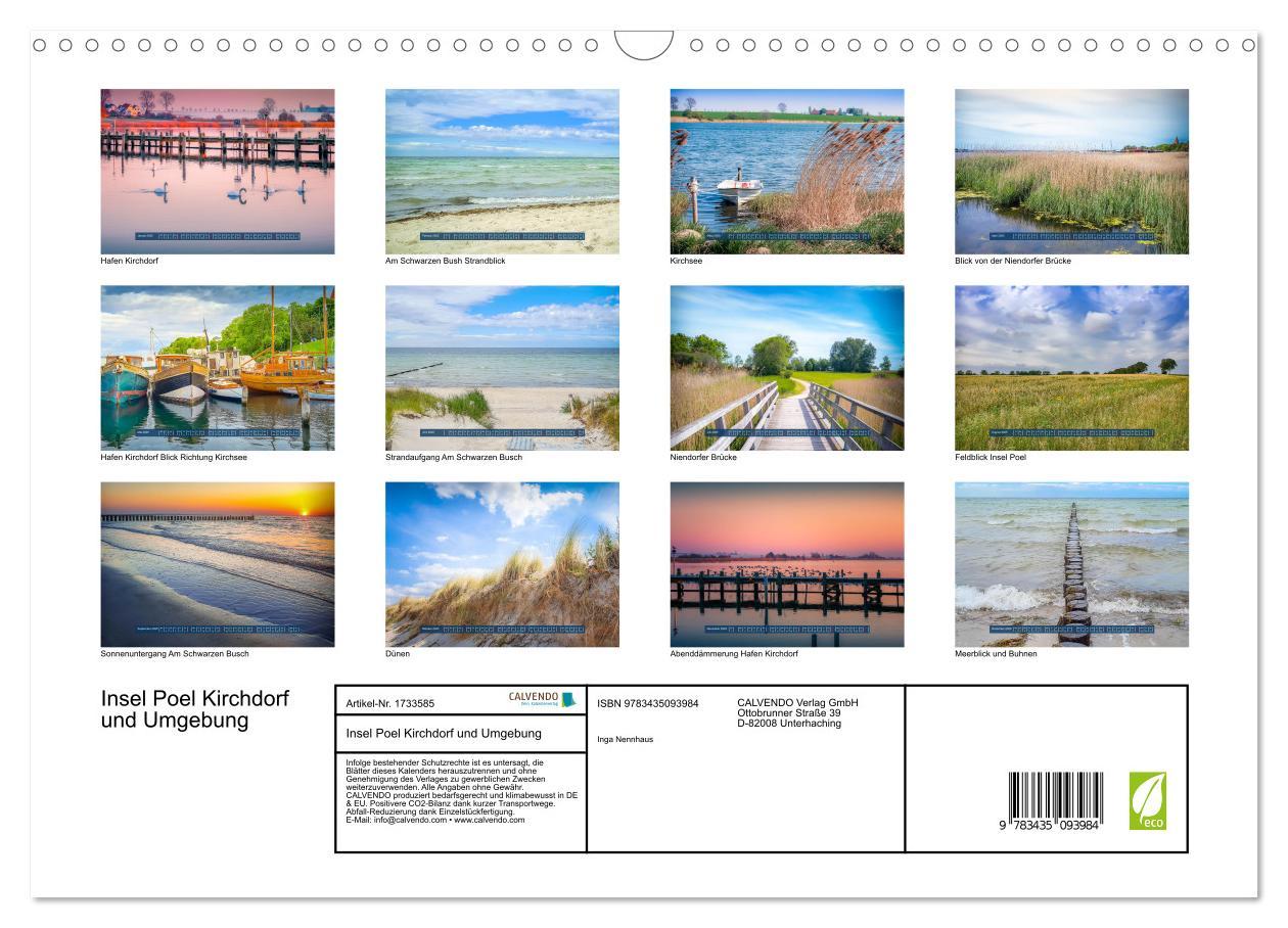 Bild: 9783435093984 | Insel Poel Kirchdorf und Umgebung (Wandkalender 2025 DIN A3 quer),...