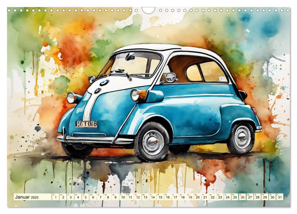 Bild: 9783383812941 | Oldtimer - Kultmodelle aus den 1960er Jahren (Wandkalender 2025 DIN...