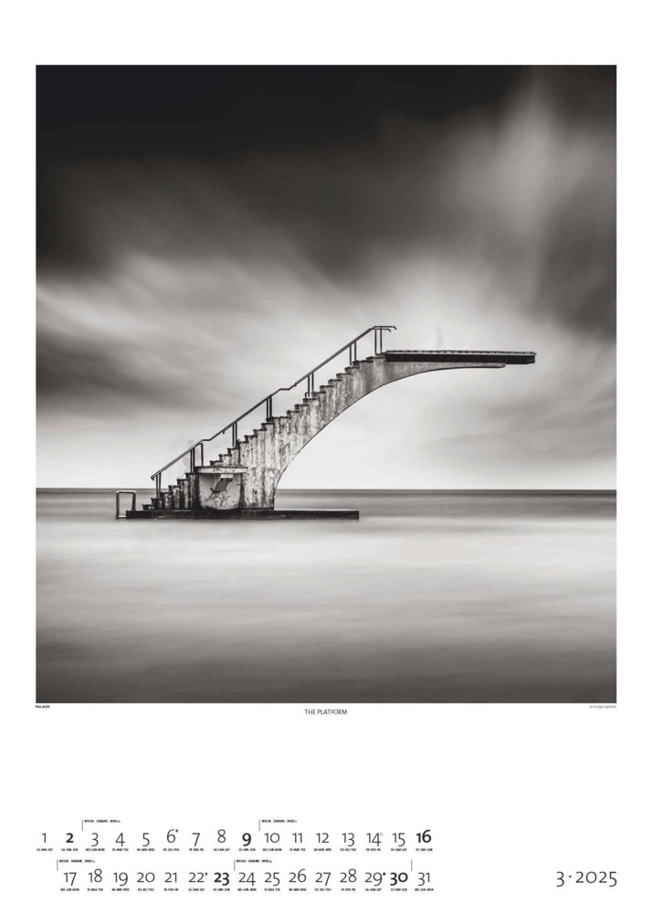 Bild: 4251734300676 | PALAZZI - Black &amp; White 2025 Wandkalender, 50x70cm, Posterkalender...