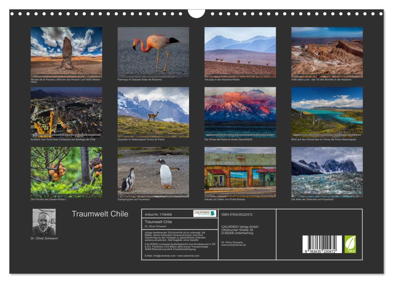 Bild: 9783435220472 | Traumwelt Chile (Wandkalender 2025 DIN A3 quer), CALVENDO...