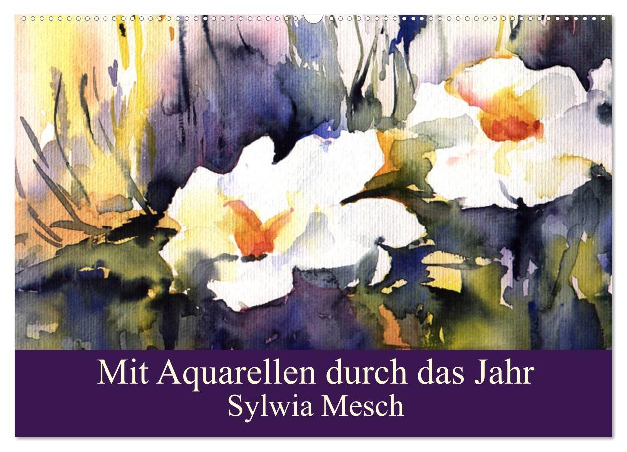 Cover: 9783435506279 | Mit Aquarellen durch das Jahr (Wandkalender 2025 DIN A2 quer),...