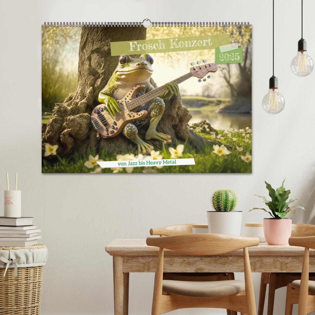 Bild: 9783383915970 | Frosch Konzert (Wandkalender 2025 DIN A2 quer), CALVENDO...