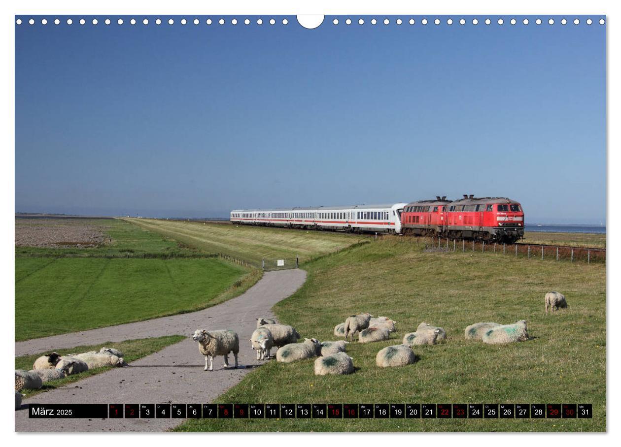 Bild: 9783435425860 | Norddeutsche Eisenbahnen (Wandkalender 2025 DIN A3 quer), CALVENDO...