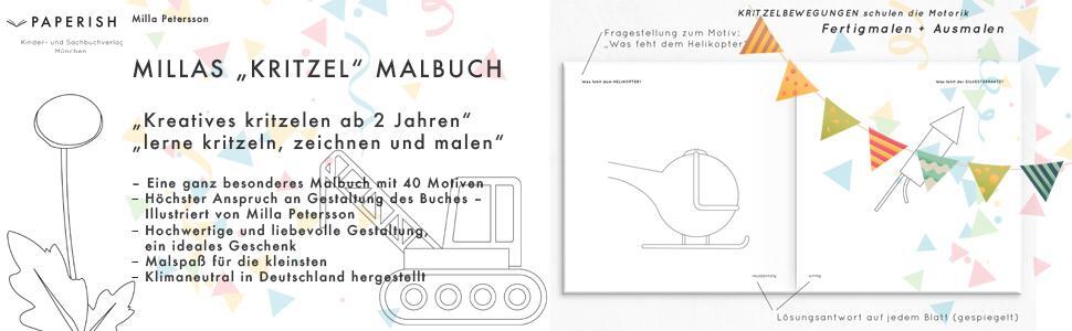 Bild: 9783946739852 | MILLAS KRITZEL MALBUCH - Mach es Fertig! | Milla Petersson | Buch