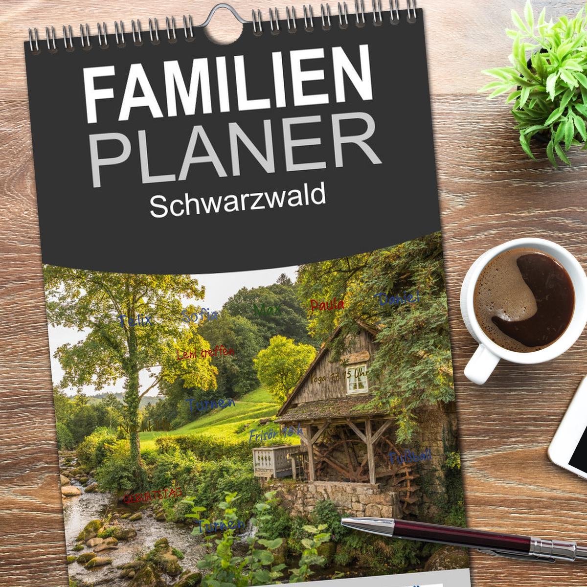 Bild: 9783457192870 | Familienplaner 2025 - Schwarzwald mit 5 Spalten (Wandkalender, 21 x...