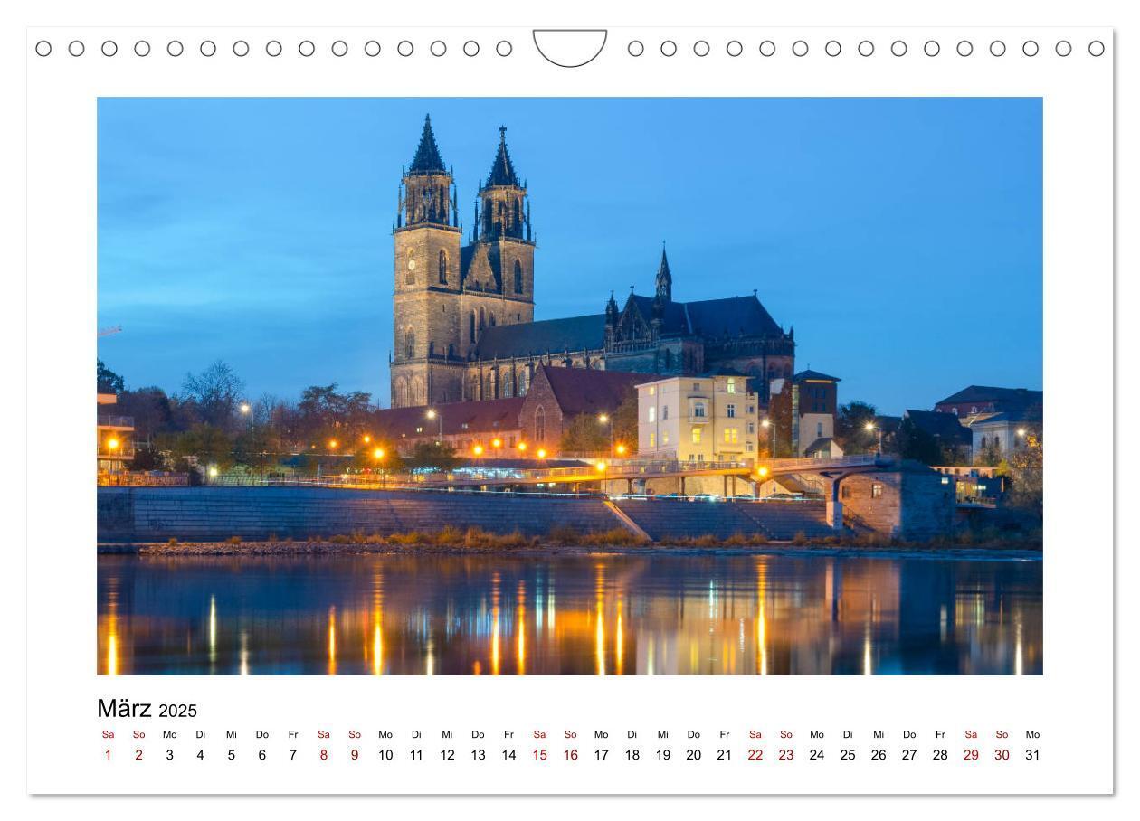 Bild: 9783435204632 | Blue Times - Magdeburg (Wandkalender 2025 DIN A4 quer), CALVENDO...