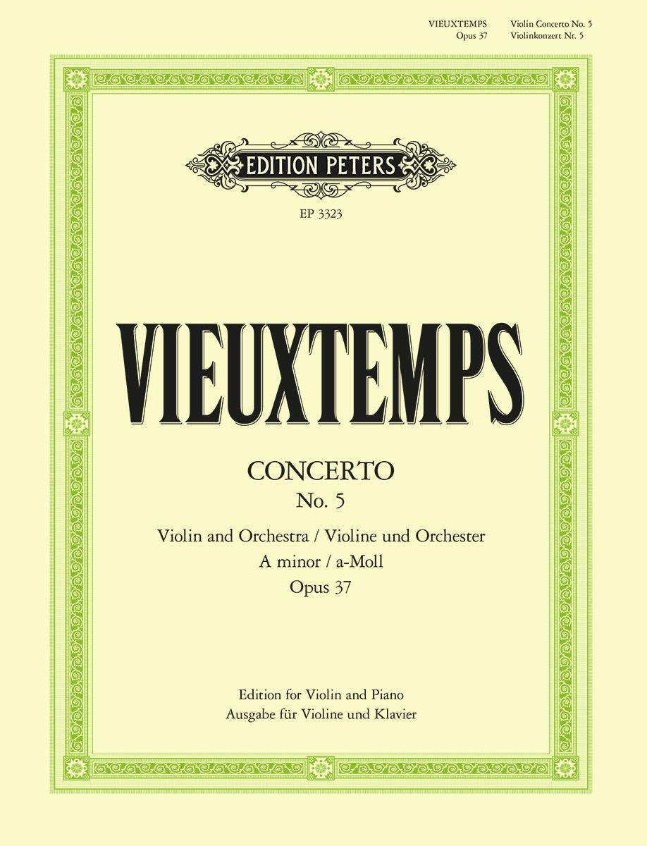 Cover: 9790014015572 | Violin Concerto No. 5 in a Minor Op. 37 (Edition for Violin and Piano)