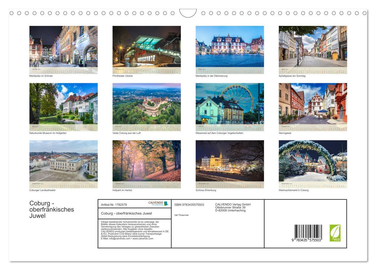 Bild: 9783435575503 | Coburg - oberfränkisches Juwel (Wandkalender 2025 DIN A3 quer),...