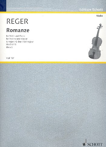 Cover: 9790001179133 | Romance G major WoO II/10 | Max Reger | Buch | 2011 | Schott Music