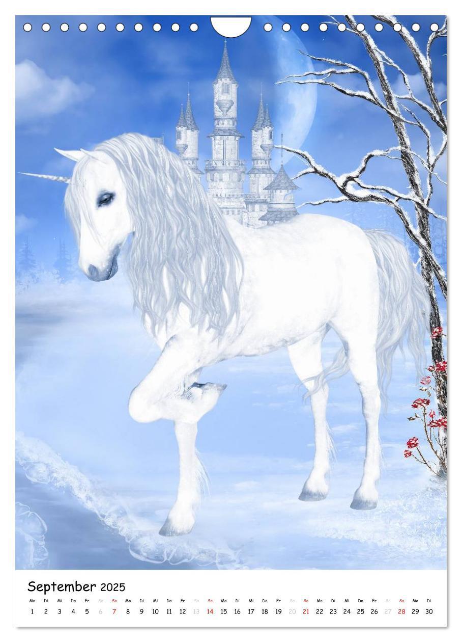 Bild: 9783457064238 | Einhorn und Pegasus (Wandkalender 2025 DIN A4 hoch), CALVENDO...