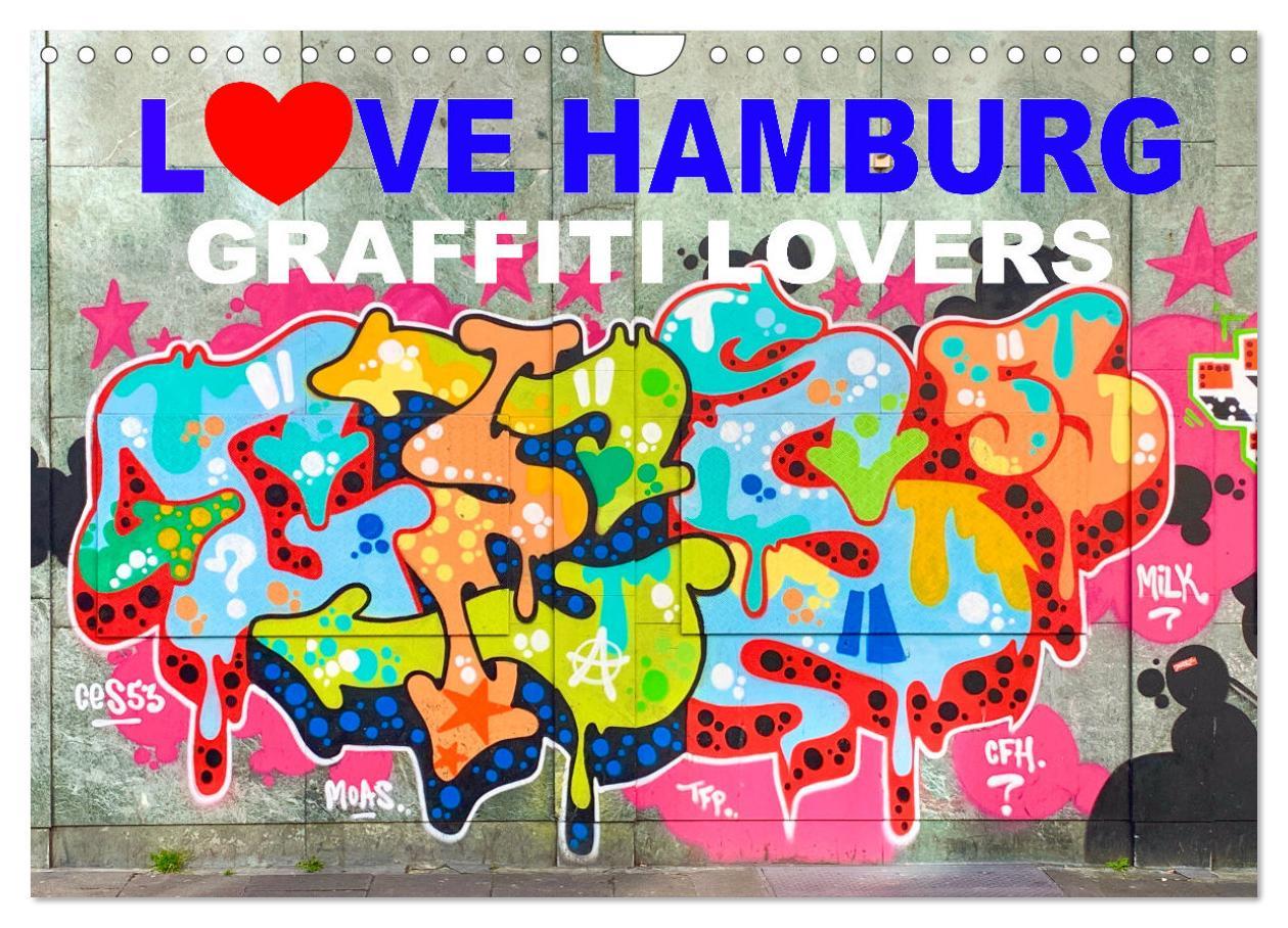 Cover: 9783435104093 | LOVE HAMBURG - GRAFFITI LOVERS (Wandkalender 2025 DIN A4 quer),...