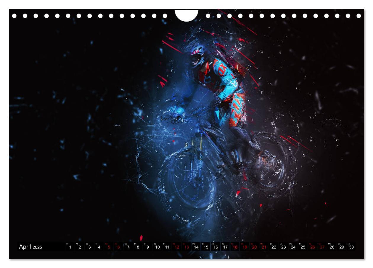 Bild: 9783435432905 | Downhill Explosion (Wandkalender 2025 DIN A4 quer), CALVENDO...