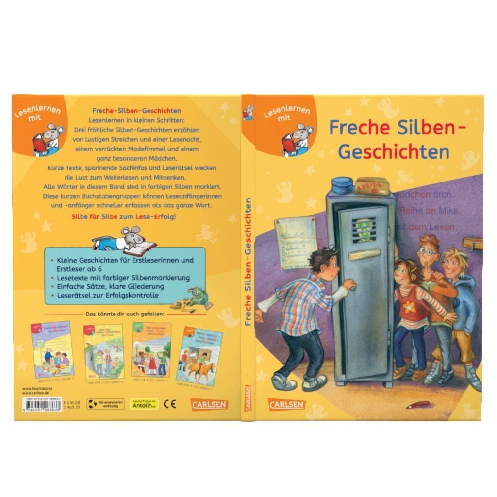 Bild: 9783551066633 | LESEMAUS zum Lesenlernen Sammelbände: Freche Silben-Geschichten | Buch