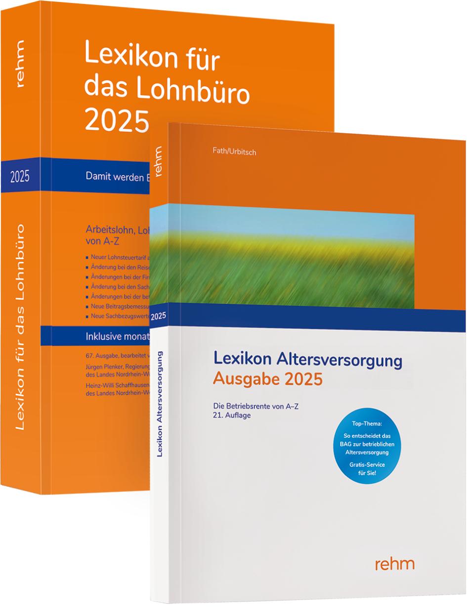 Cover: 9783807328966 | Buchpaket Lexikon für das Lohnbüro und Lexikon Altersversorgung 2025