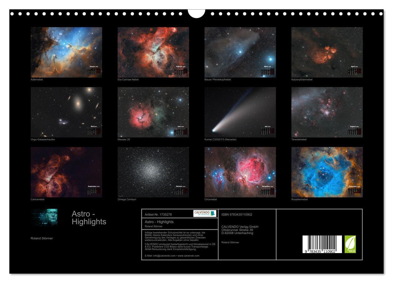 Bild: 9783435110902 | Astro - Highlights (Wandkalender 2025 DIN A3 quer), CALVENDO...