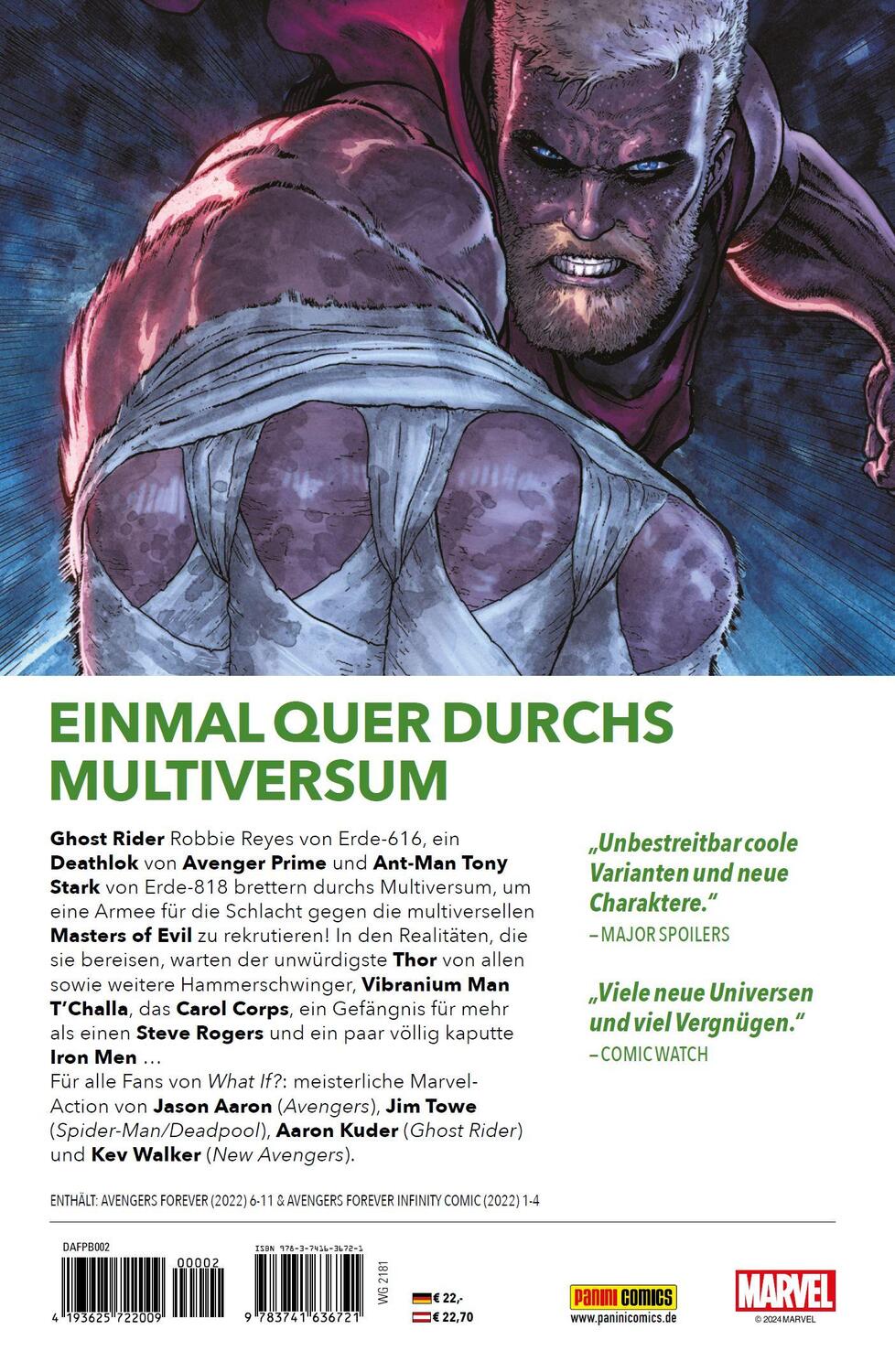 Rückseite: 9783741636721 | Avengers Forever | Bd. 2 (von 2): Helden eines düsteren Multiversums