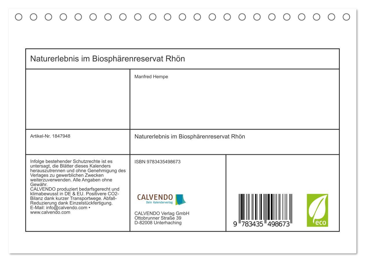 Bild: 9783435498673 | Naturerlebnis im Biosphärenreservat Rhön (Tischkalender 2025 DIN A5...