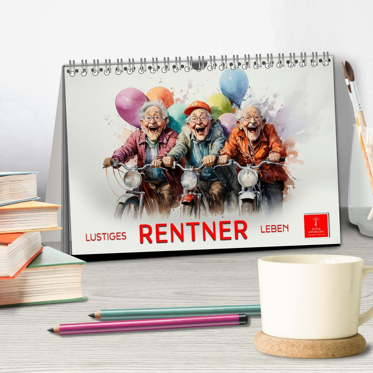 Bild: 9783383891229 | Lustiges Rentner Leben (Tischkalender 2025 DIN A5 quer), CALVENDO...