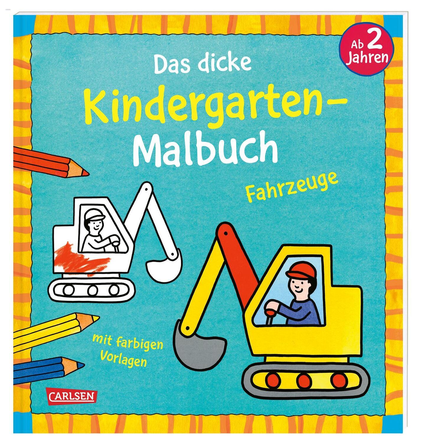 Cover: 9783551191618 | Ausmalbilder für Kita-Kinder: Das dicke Kindergarten-Malbuch:...