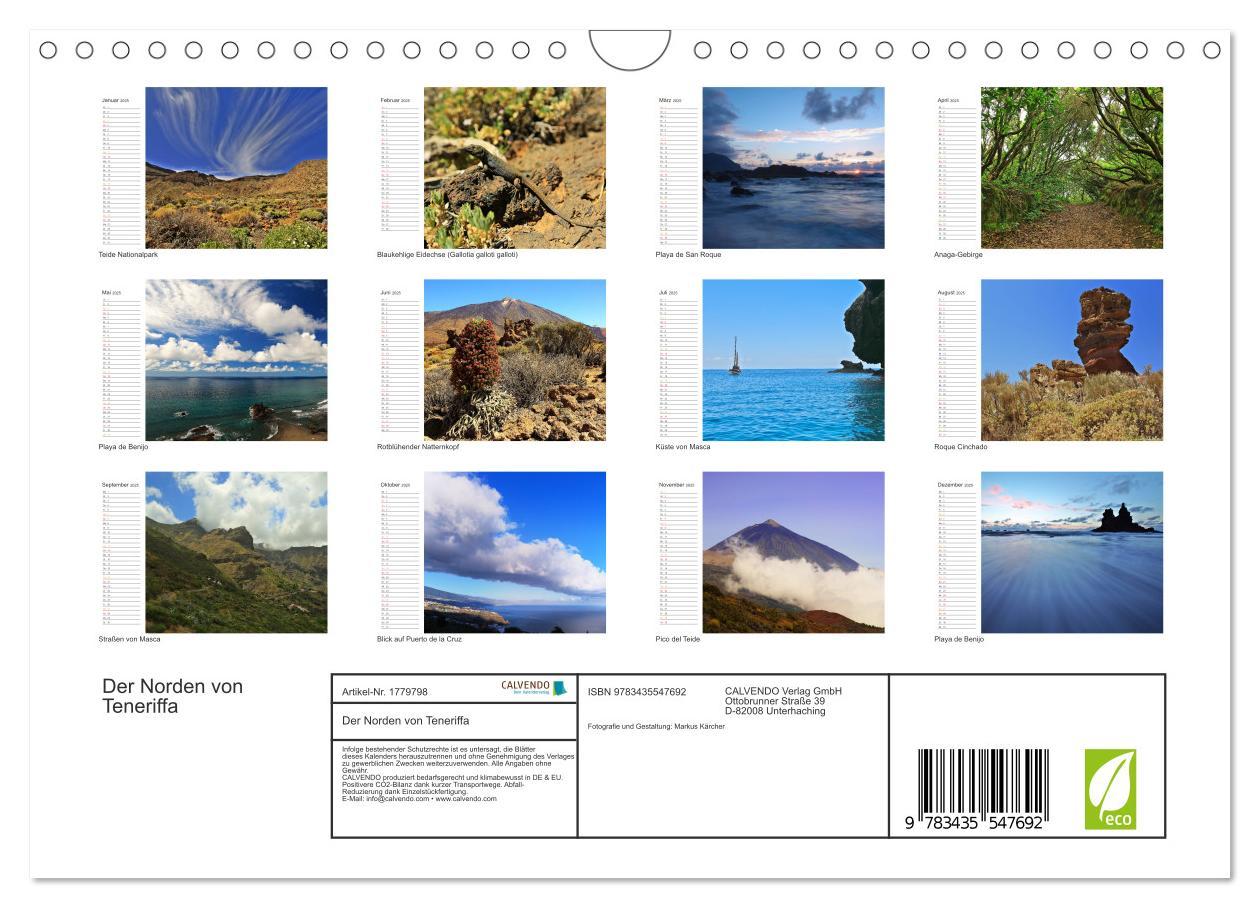 Bild: 9783435547692 | Der Norden von Teneriffa (Wandkalender 2025 DIN A4 quer), CALVENDO...