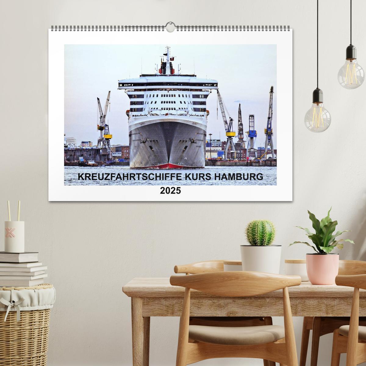 Bild: 9783435593248 | Kreuzfahrtschiffe Kurs Hamburg 2025 (Wandkalender 2025 DIN A2...