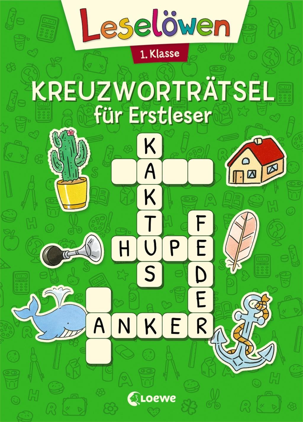 Cover: 9783743201880 | Leselöwen Kreuzworträtsel für Erstleser - 1. Klasse (Grün) | Labuch