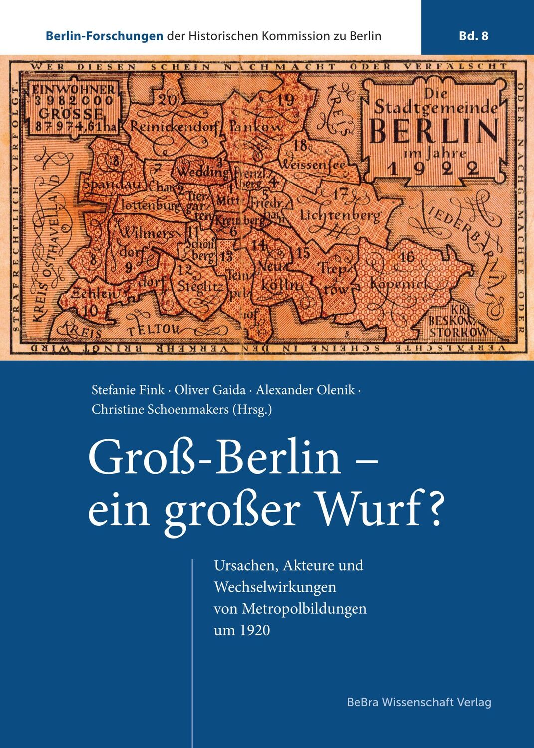 Cover: 9783954103188 | Groß-Berlin - ein großer Wurf? | Stefanie Fink (u. a.) | Buch | 320 S.