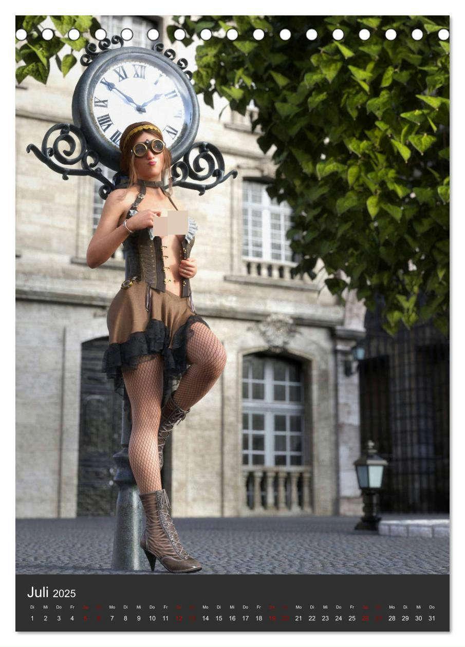 Bild: 9783435938834 | Sexy Steampunk Pin Up (Tischkalender 2025 DIN A5 hoch), CALVENDO...