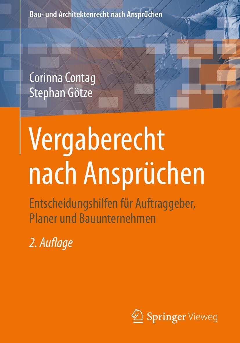 Cover: 9783658262402 | Vergaberecht nach Ansprüchen | Stephan Götze (u. a.) | Taschenbuch | x