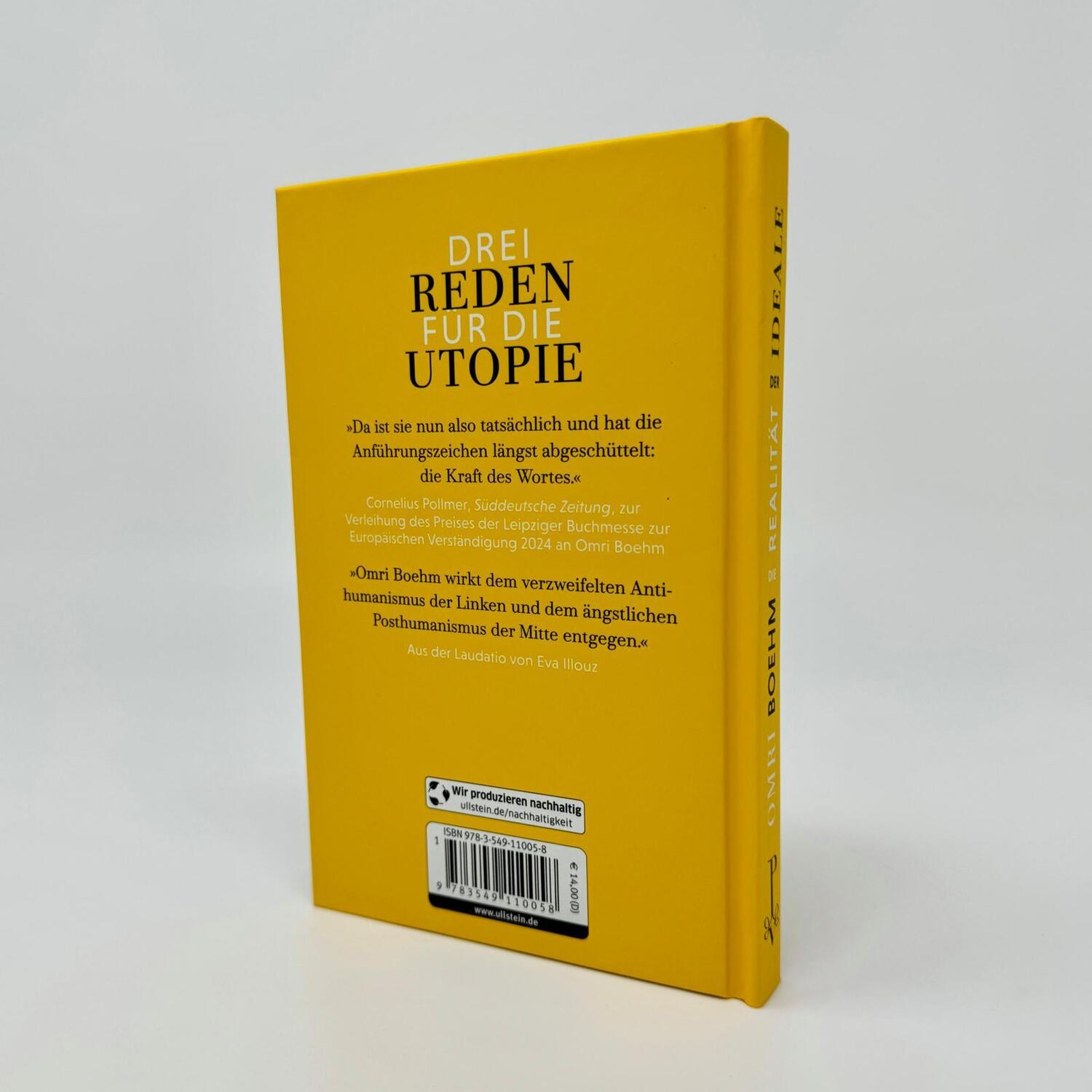 Bild: 9783549110058 | Die Realität der Ideale | Drei Reden für die Utopie | Boehm (u. a.)