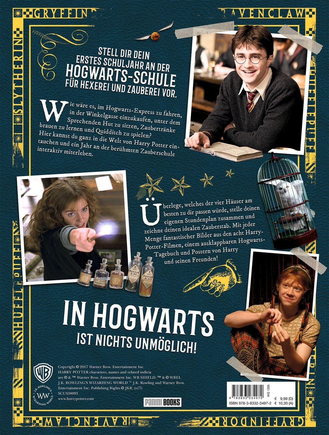 Rückseite: 9783833234972 | Harry Potter: Willkommen in Hogwarts | Dein magisches Kreativbuch