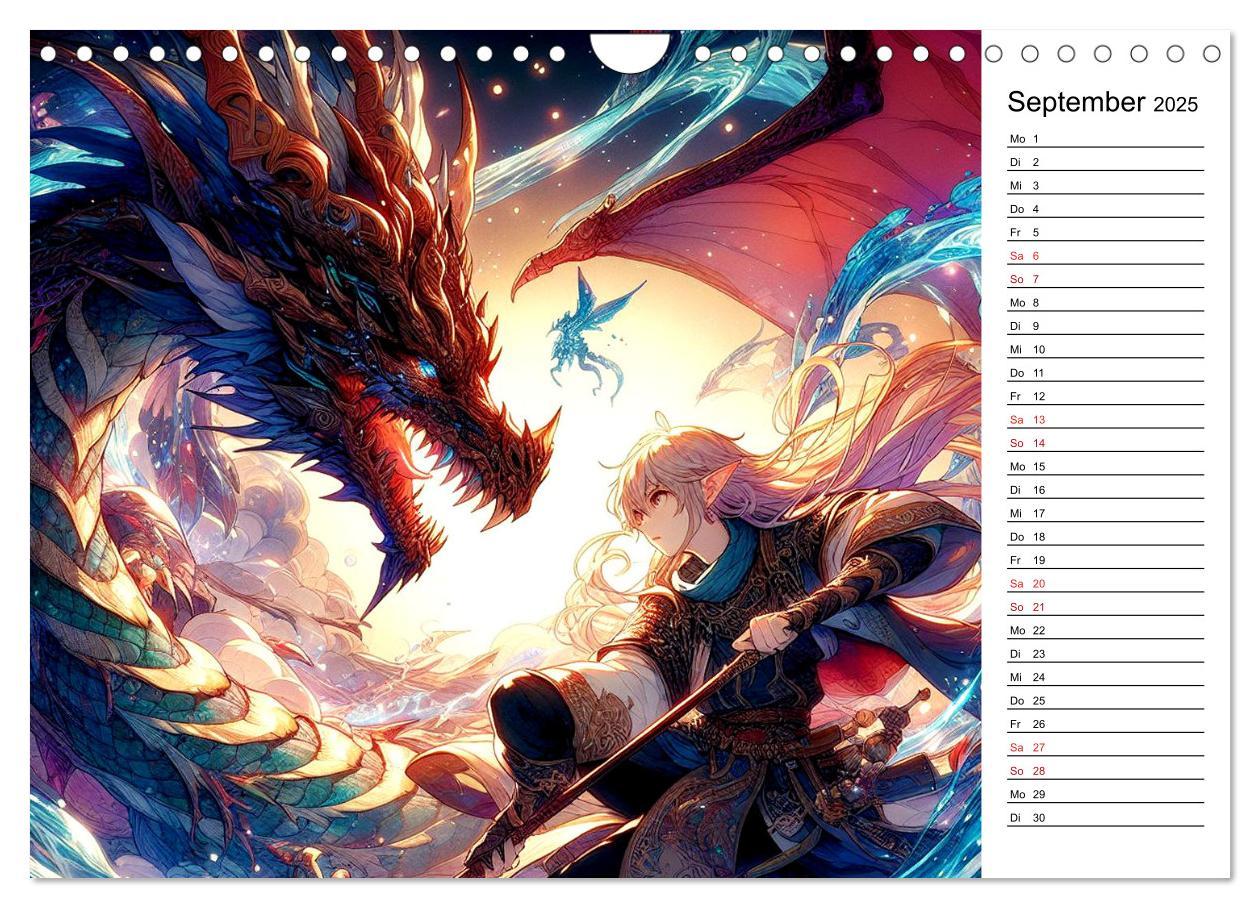 Bild: 9783435504558 | Bezaubernde Manga Elfen (Wandkalender 2025 DIN A4 quer), CALVENDO...