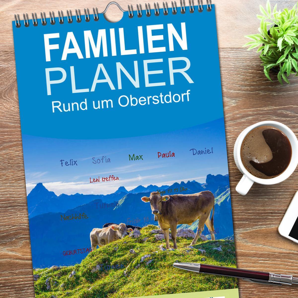 Bild: 9783457112816 | Familienplaner 2025 - Rund um Oberstdorf mit 5 Spalten...