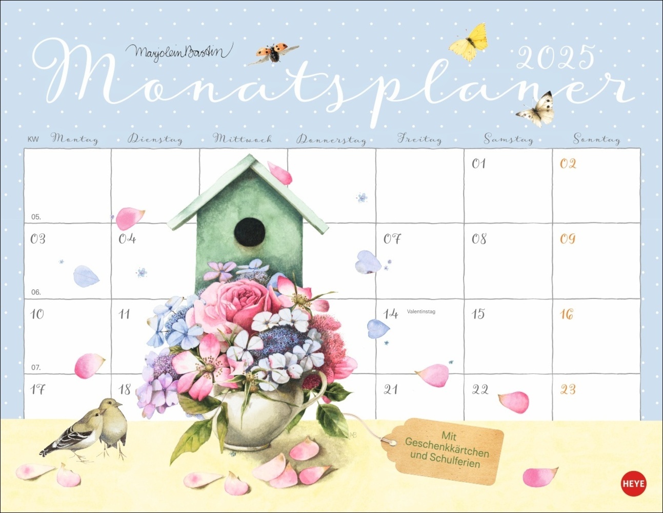 Cover: 9783756408849 | Marjolein Bastin: Monatsplaner 2025 | Marjolein Bastin | Kalender