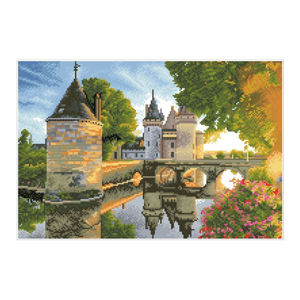 Bild: 4895225918089 | DIAMOND DOTZ - Diamond Painting Wasserschloss | Stück | 2591808 | 2024