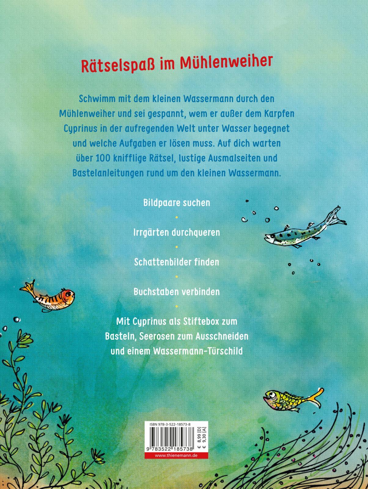 Rückseite: 9783522185738 | Der kleine Wassermann: Mein großes Rätselbuch vom kleinen Wassermann