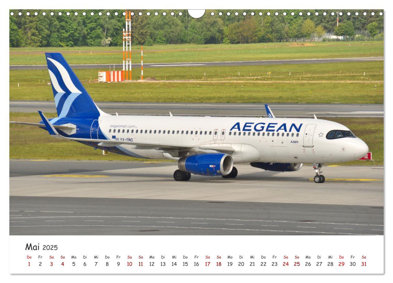 Bild: 9783457220696 | Flugzeuge auf Europas Flughäfen (Wandkalender 2025 DIN A3 quer),...