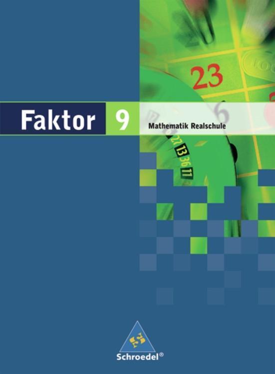 Cover: 9783507843790 | Faktor 9. Mathematik. Schülerband. Realschule. Niedersachsen,...