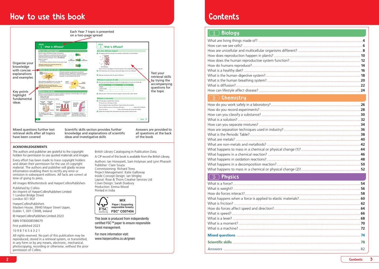 Bild: 9780008598679 | KS3 Science Year 7: Organise and retrieve your knowledge | Collins KS3