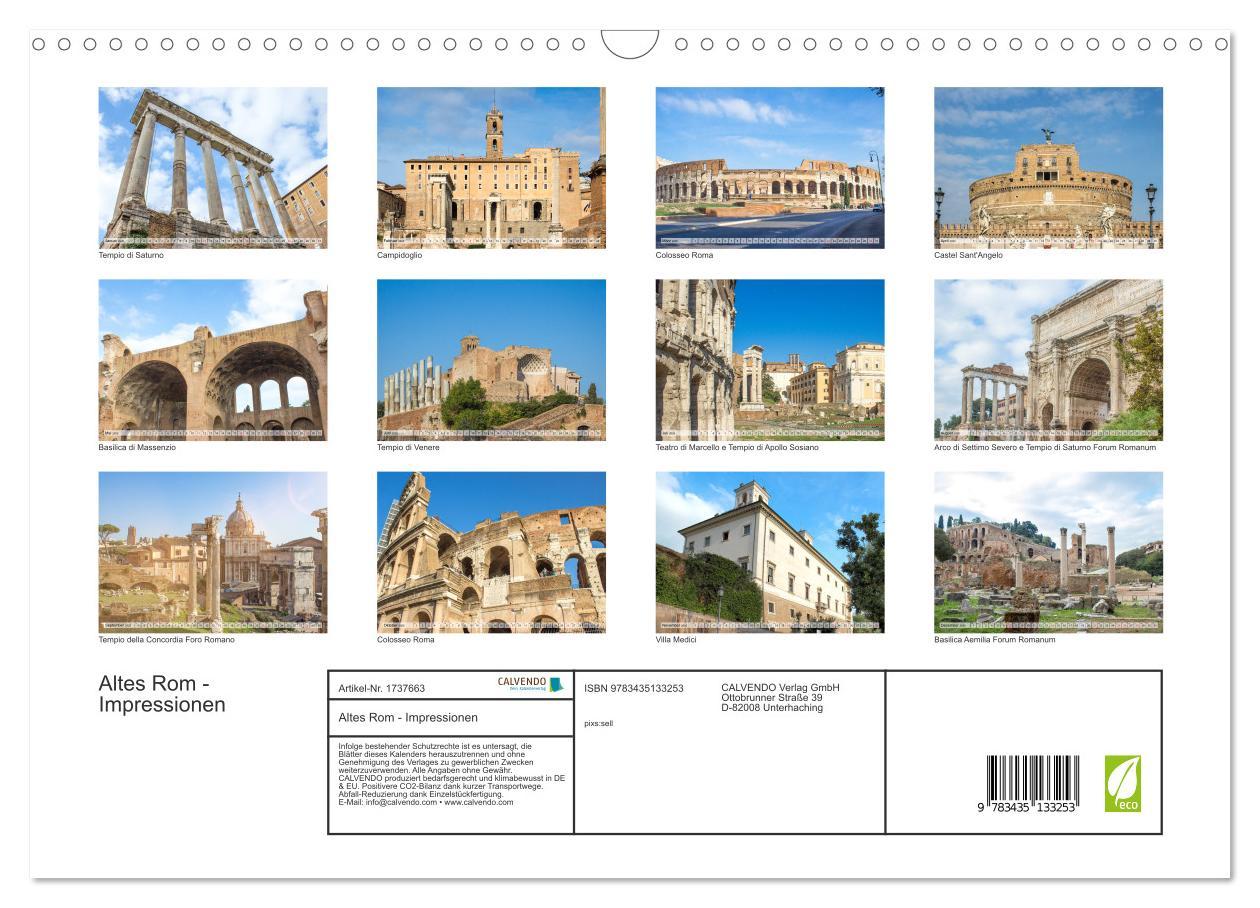 Bild: 9783435133253 | Altes Rom - Impressionen (Wandkalender 2025 DIN A3 quer), CALVENDO...