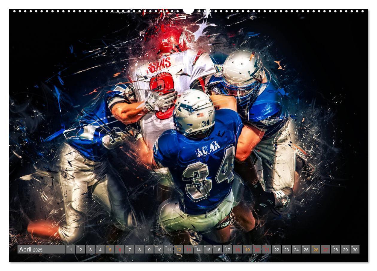 Bild: 9783435329304 | American Football - so cool (Wandkalender 2025 DIN A2 quer),...